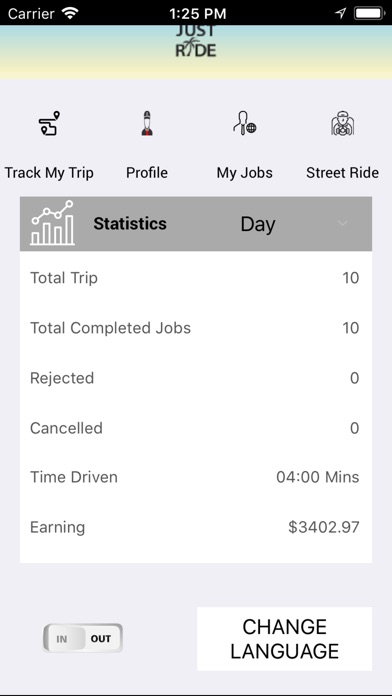 JustRide_Driver screenshot 3