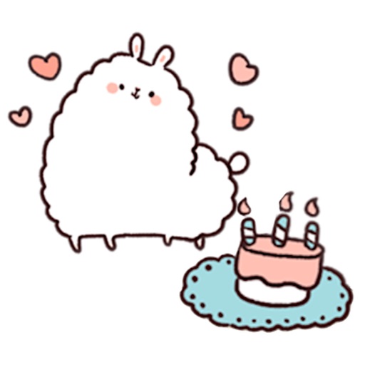 Cute Alpaca Alpacamoji Sticker icon