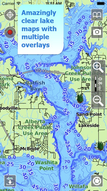 Aqua Map Texas Lakes GPS HD