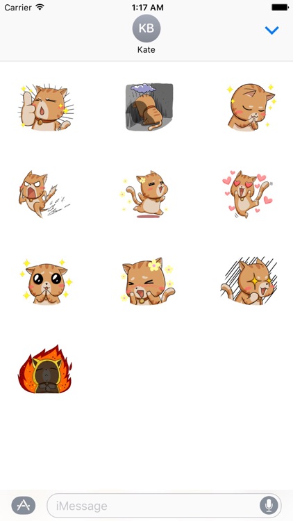 Kungfu Cat Stickers Pack