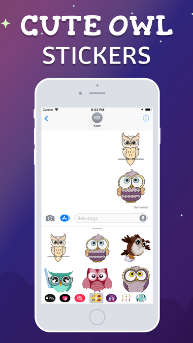 Cute Owl Emojis screenshot 4
