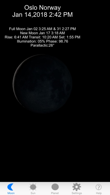 Moon Phase & Sun Rise/Set