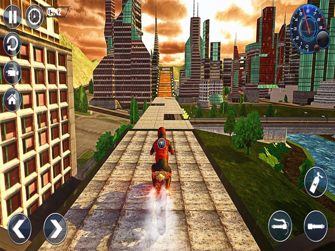 hero stunt spider bike simulator 3d