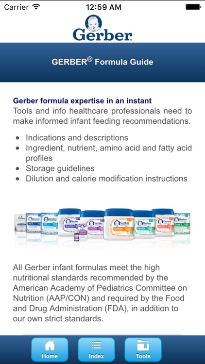 Gerber® Formula Guide