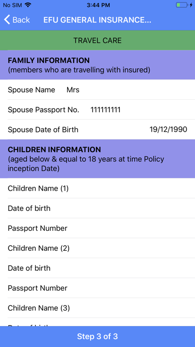 EFU TRAVEL INSURANCE screenshot 4