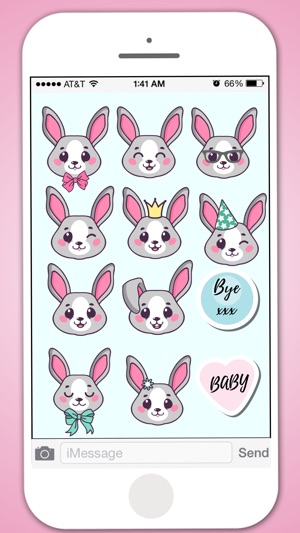 Bunny Stickers for iMessages(圖3)-速報App