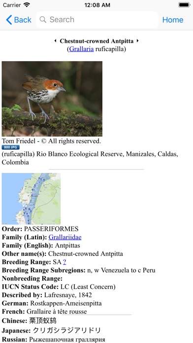 Bird Data - Ecuador screenshot 3