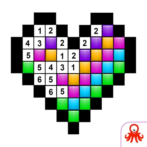 Number Coloring Pixel Art Page iOS App