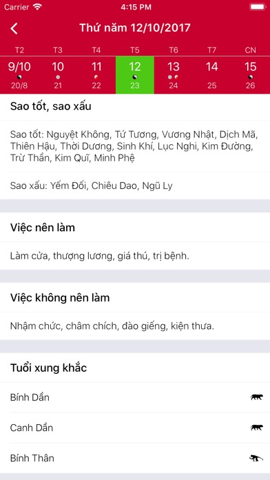 Lịch Việt 2018 screenshot 2