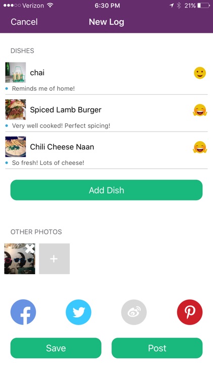 Foodilog - Dining Out Tracker