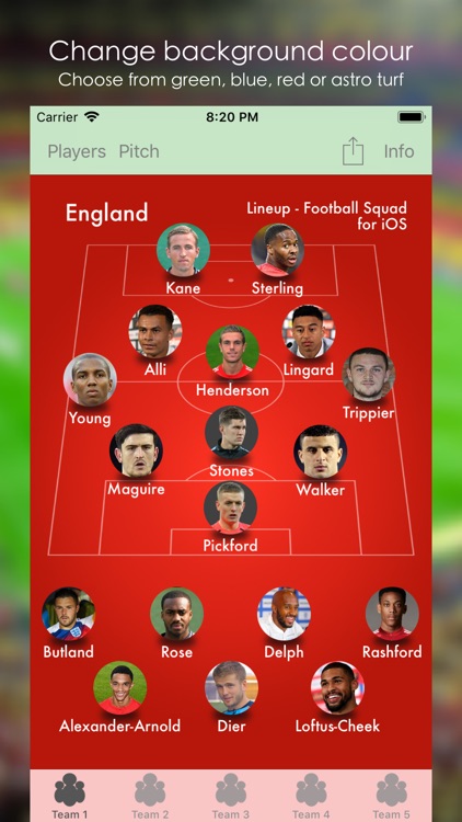 Lineup - Football Squad