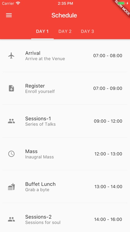 Take Off - Conference App