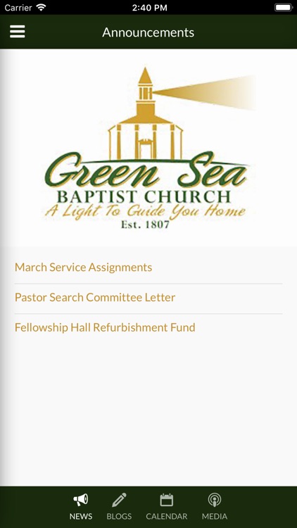 Green Sea Baptist Church