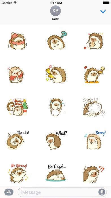 Winter of Hedgehog Sticker screenshot 2