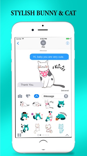 Bunny Cat Stickers for iMessage(圖5)-速報App