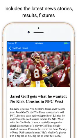 Game screenshot Touchdown News for NFL & CFB apk