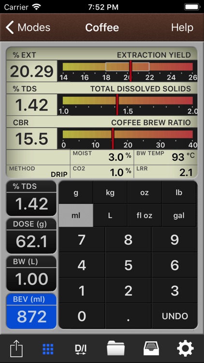 VST CoffeeTools for iPhone