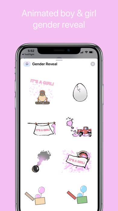 Gender Reveal Stickers screenshot 2