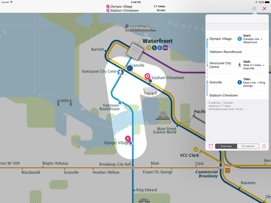 Vancouver Rail Map Lite screenshot 3