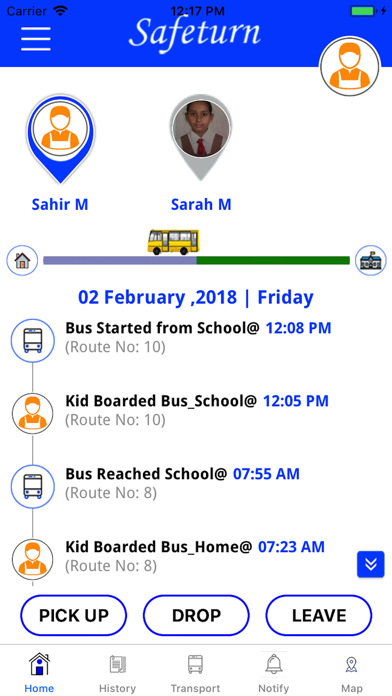 Safeturn bus screenshot 2