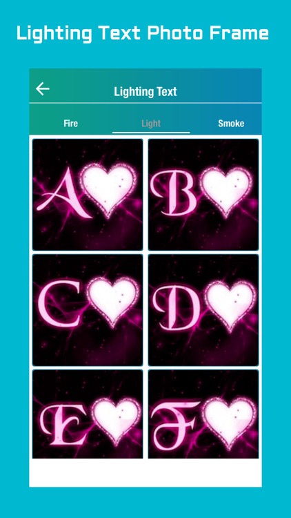 Lighting Text Photo Frame