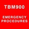 TBM900 EP is the Emergency Procedures Section 3 from the TBM900 Pilot's Information Handbook