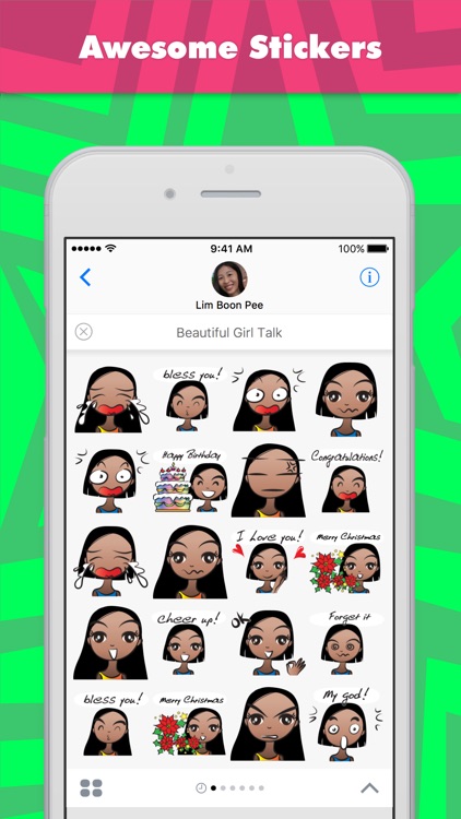 Beautiful Girl Talk stickers