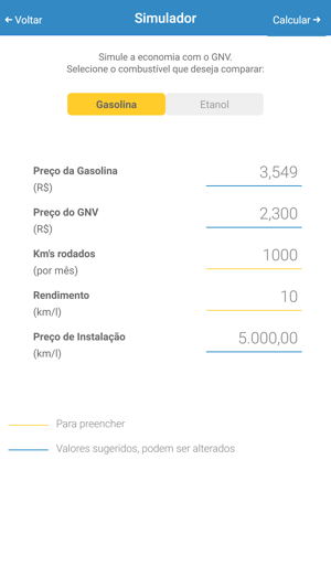 Simulador Economia GNV(圖2)-速報App