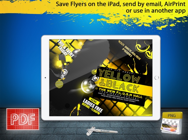 flyer invitation creator on the app store flyer app for ipad