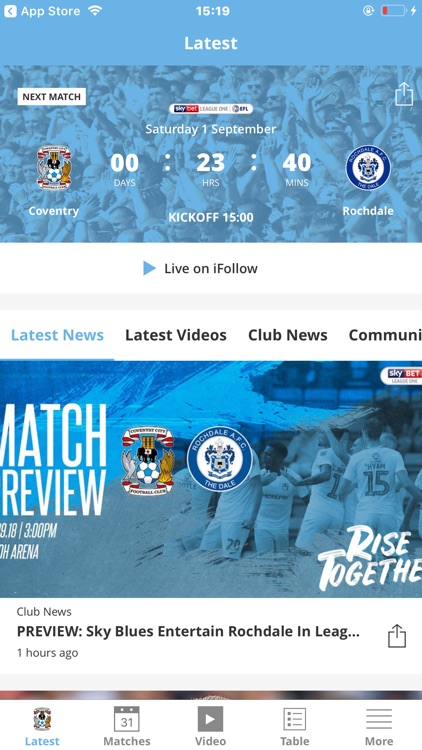Coventry City Official App
