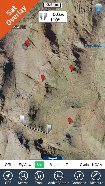 The Lake District National Park  GPS Map Navigator