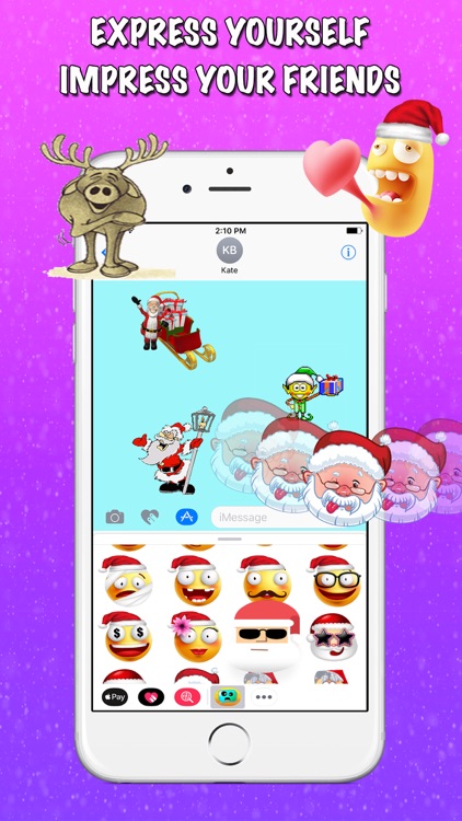 Cmoji Christmas Sticker Pack screenshot-3
