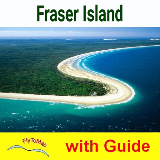 Fraser Island NP -GPS and outdoor map with guide icon