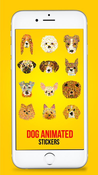 Animated Dotted Dog Stickers screenshot 3