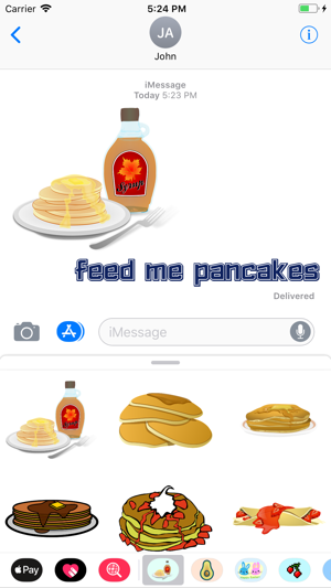 Pancake Flapjack Stickers