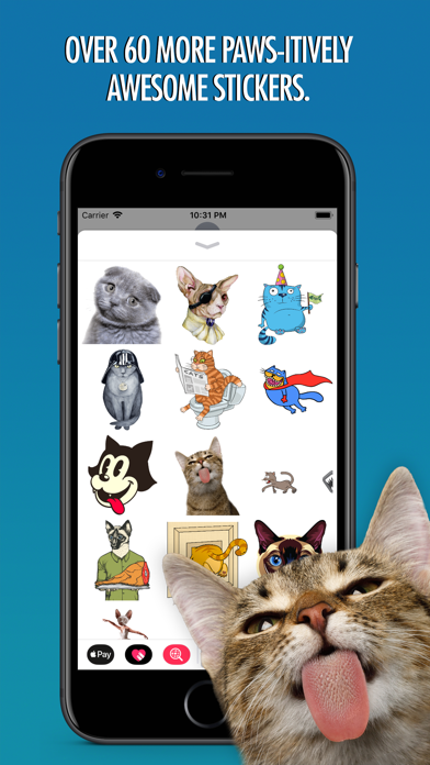 Cats Animated Text Stickers 3 screenshot 2