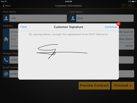 GWC Warranty Dealer App screenshot 4