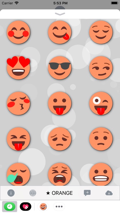 ORANGE Emoji • Stickers
