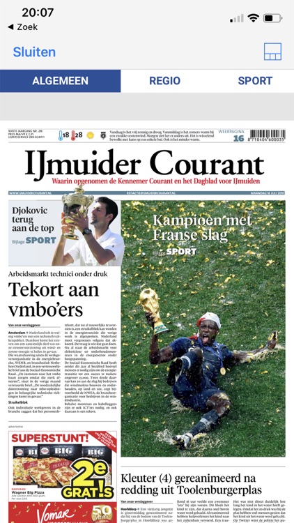 IJmuider Courant - krant