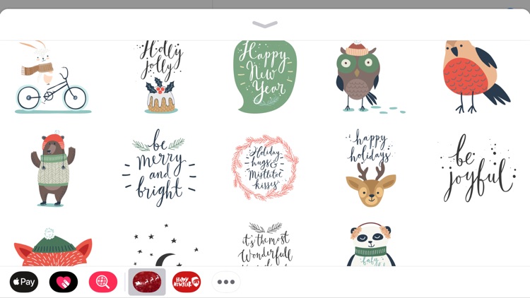 Merry Christmas Winter Sticker screenshot-3