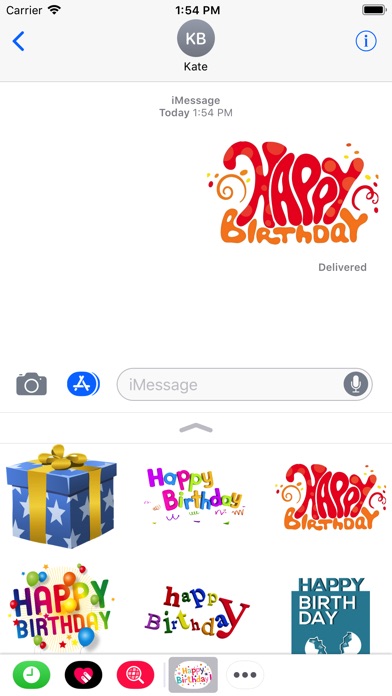 Happy Birthday Stickers 2017 screenshot 4