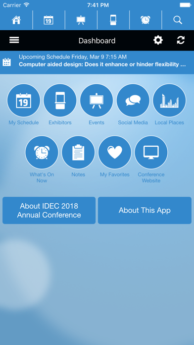 IDEC Conferences screenshot 2