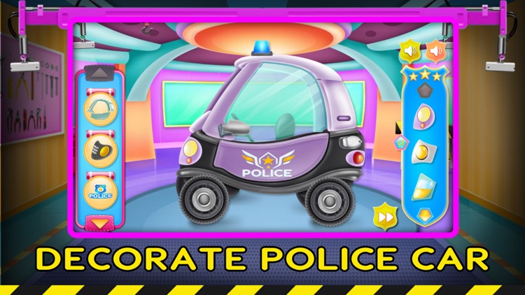 Cartoon Police Car Wash screenshot-3