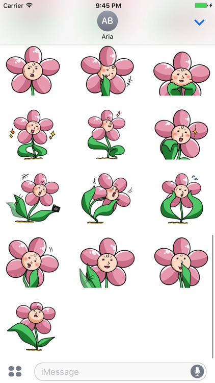 Beautiful Ms. Flower Sticker