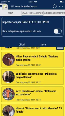 Game screenshot 24h News for Hellas Verona apk