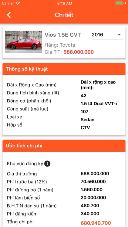 Giá Xe Thị Trường screenshot-3