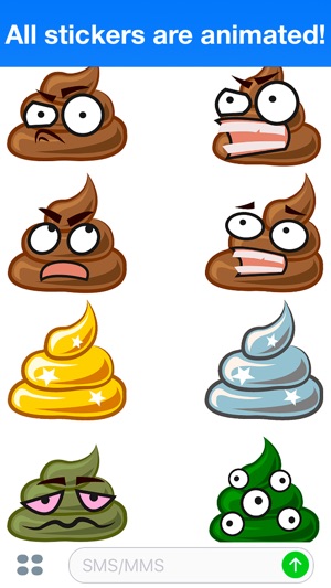 Poo Animated - Cute stickers(圖5)-速報App