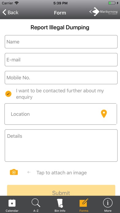 Maribyrnong Bins and Recycling screenshot 4