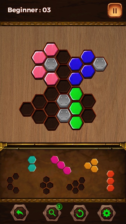 Wood Block Puzzle HEXA screenshot-3