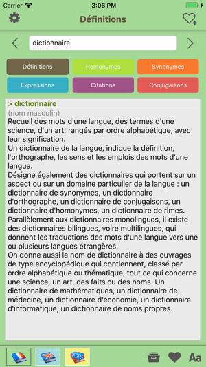 Dictionnaire Français en ligne